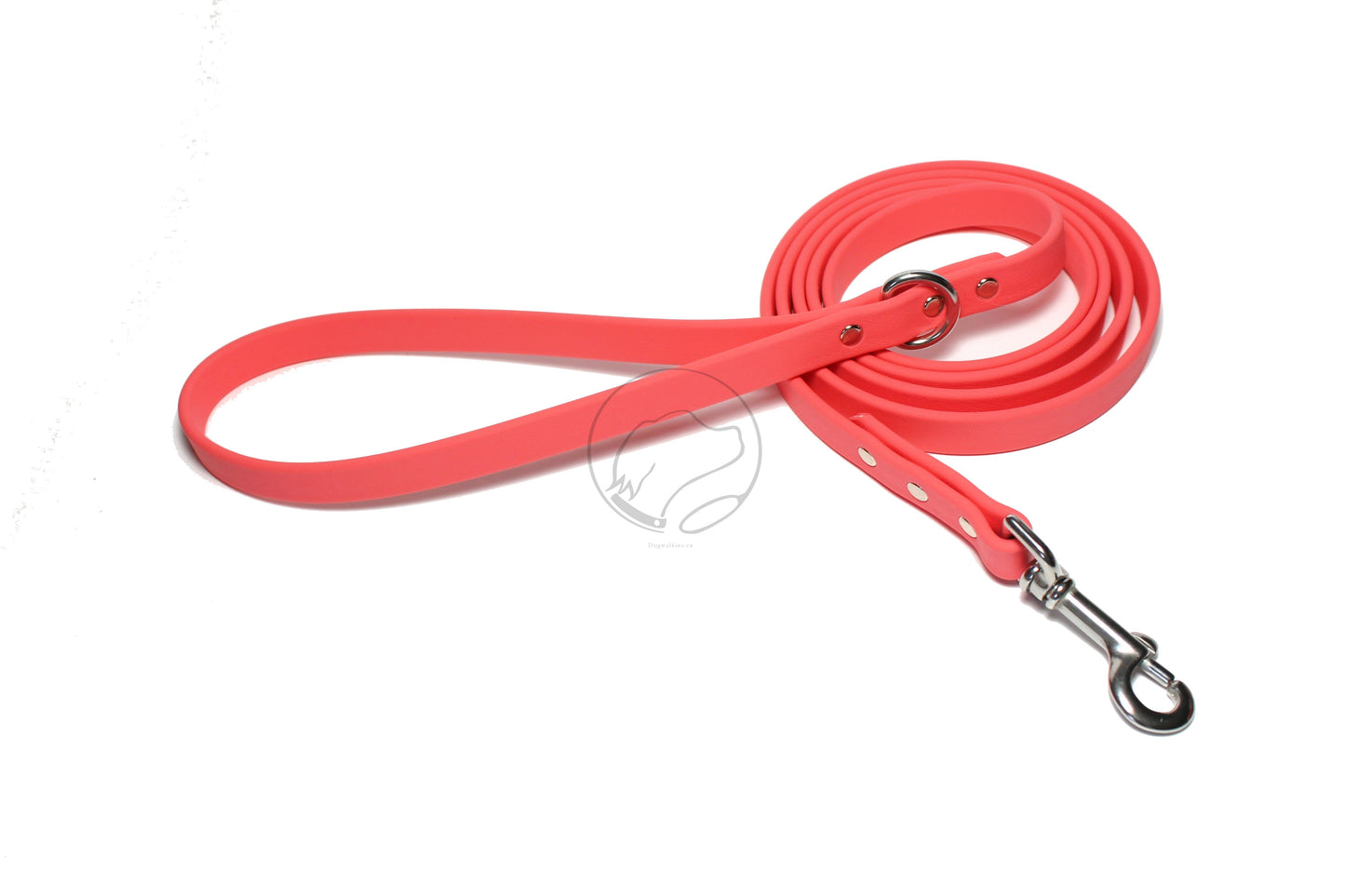 Peach Coral Biothane Dog Leash - Regular 16mm (5/8") width