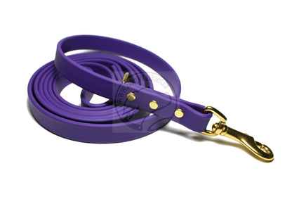Royal Purple Biothane Dog Leash - Regular 16mm (5/8") width