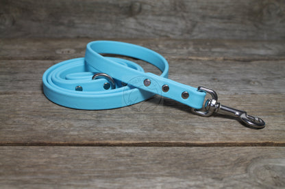 Frozen Blue Biothane Dog Leash - Regular 16mm (5/8") width