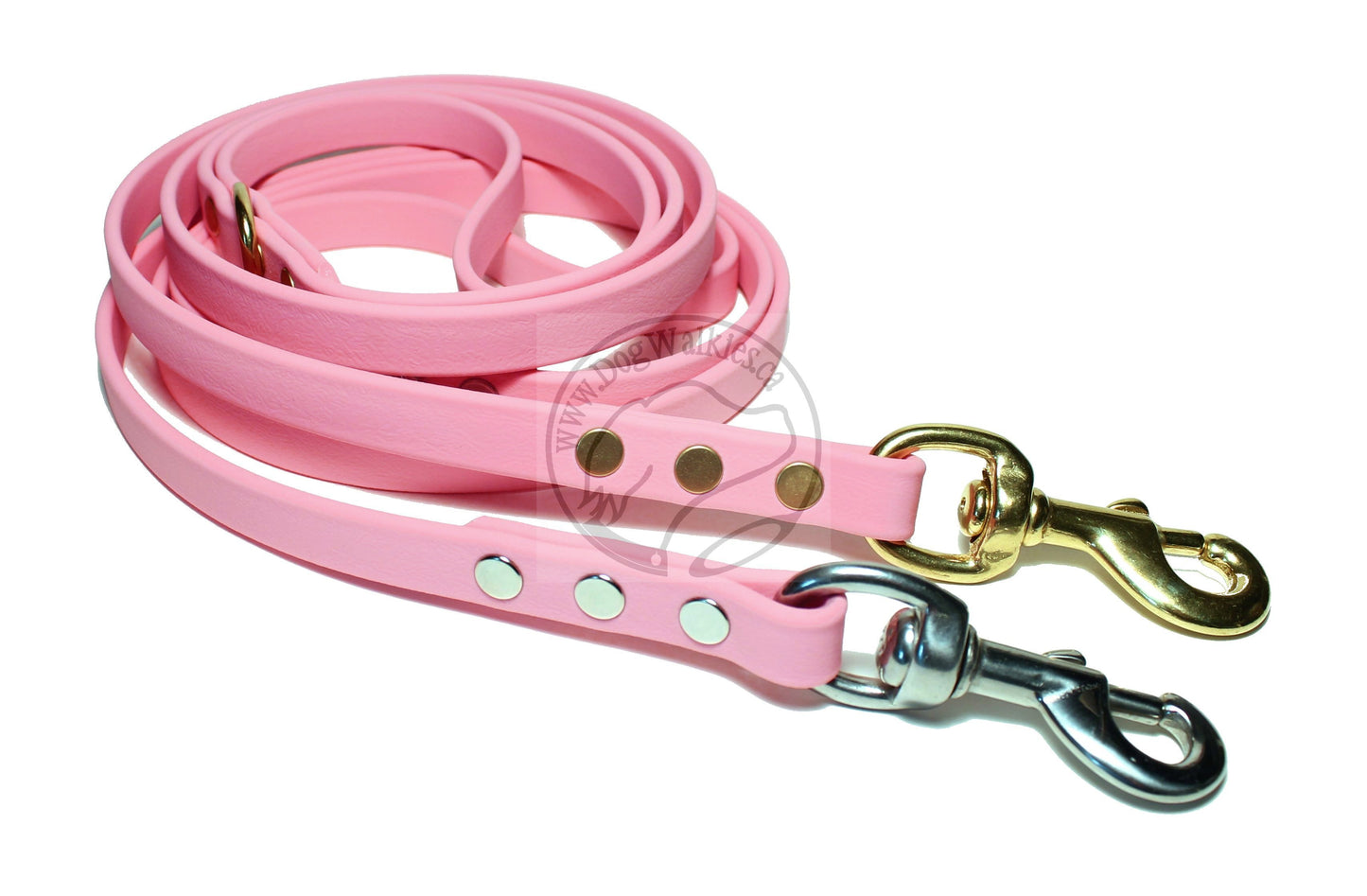 Bubblegum Biothane Dog Leash - Regular 16mm (5/8") width