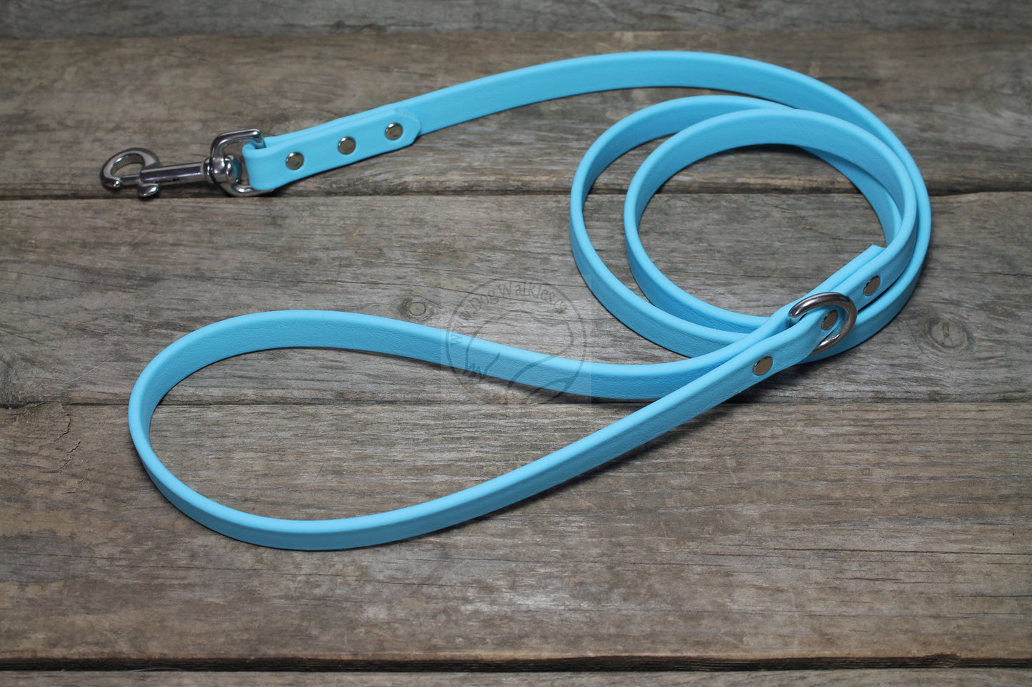 Frozen Blue Biothane Dog Leash - Regular 16mm (5/8") width