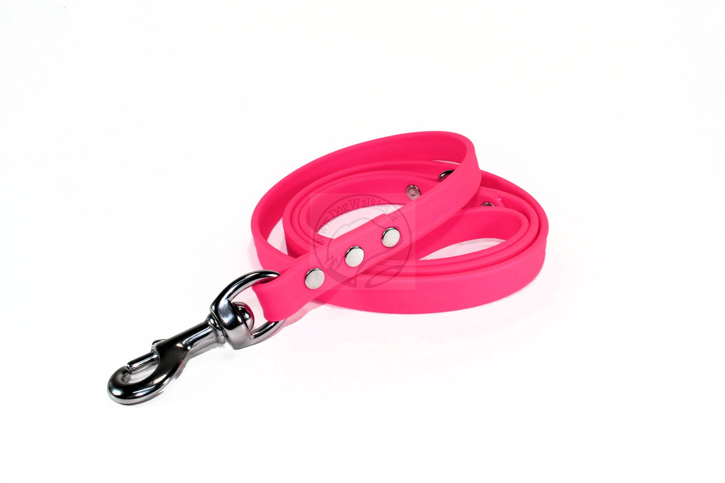 Neon Pink Biothane Dog Leash - Regular 16mm (5/8") width
