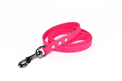Neon Pink Biothane Dog Leash - Regular 16mm (5/8") width