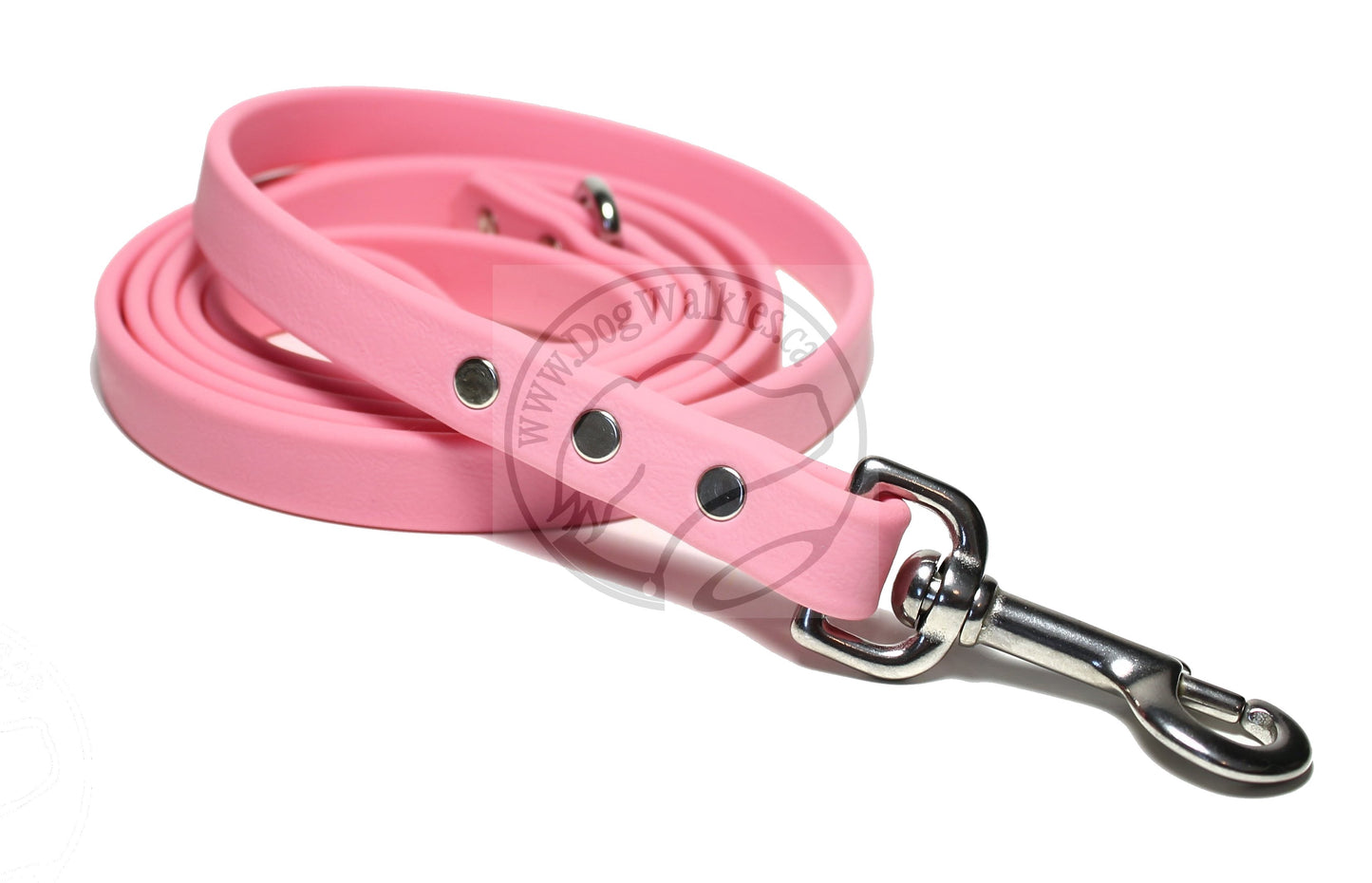 Bubblegum Biothane Dog Leash - Regular 16mm (5/8") width