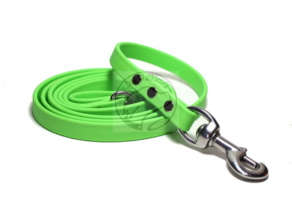 Lime Green Biothane Dog Leash - Regular 16mm (5/8") width