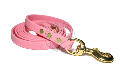 Bubblegum Biothane Dog Leash - Regular 16mm (5/8") width