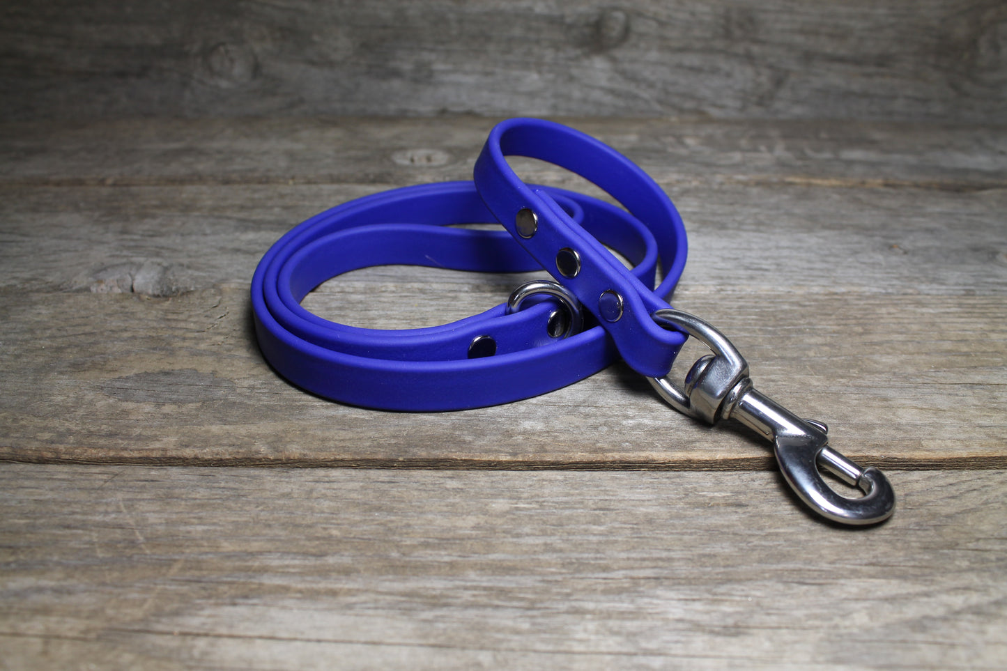 Royal Blue Biothane Dog Leash - Regular 16mm (5/8") width