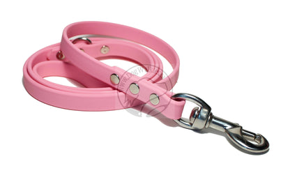 Bubblegum Biothane Dog Leash - Regular 16mm (5/8") width