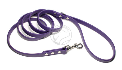 Royal Purple Biothane Dog Leash - Regular 16mm (5/8") width