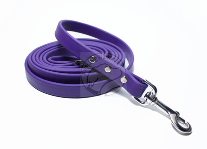 Royal Purple Biothane Dog Leash - Regular 16mm (5/8") width