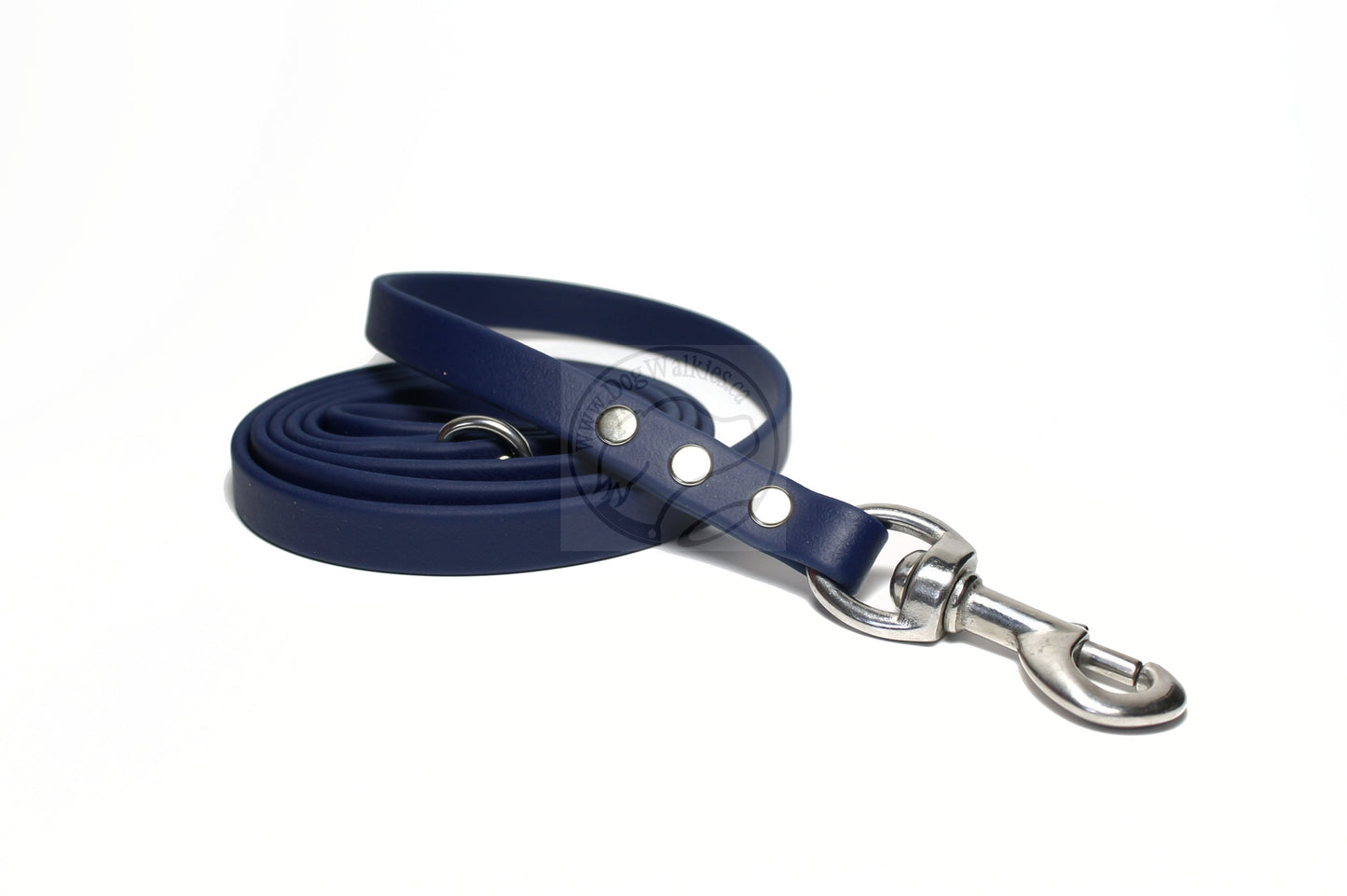 Navy Blue Biothane Dog Leash - Regular 16mm (5/8") width