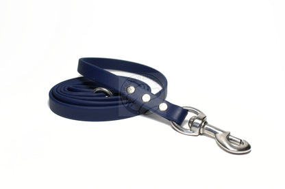 Navy Blue Biothane Dog Leash - Regular 16mm (5/8") width