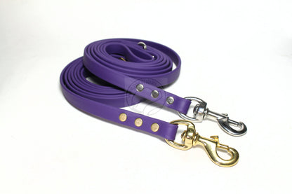 Royal Purple Biothane Dog Leash - Regular 16mm (5/8") width