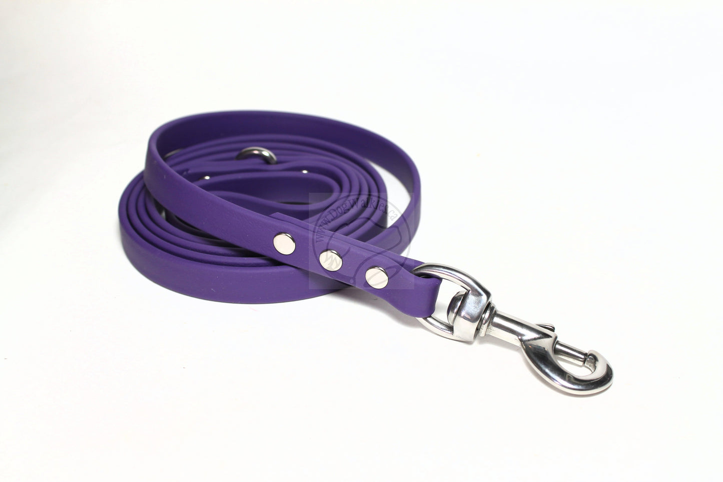 Royal Purple Biothane Dog Leash - Regular 16mm (5/8") width