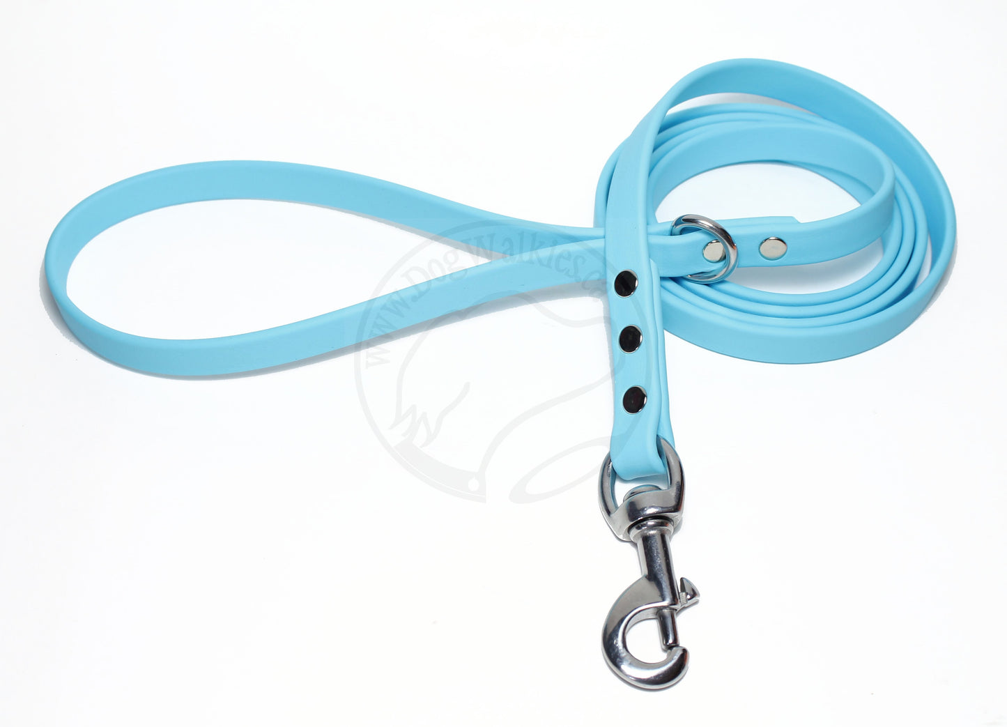 Frozen Blue Biothane Dog Leash - Regular 16mm (5/8") width