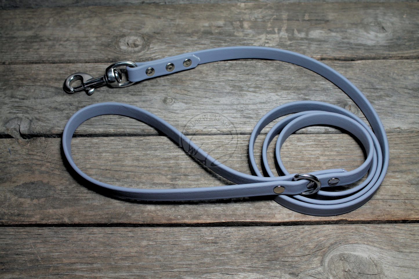 Stormy Grey or Gray Biothane Dog Leash - Regular 16mm (5/8") width