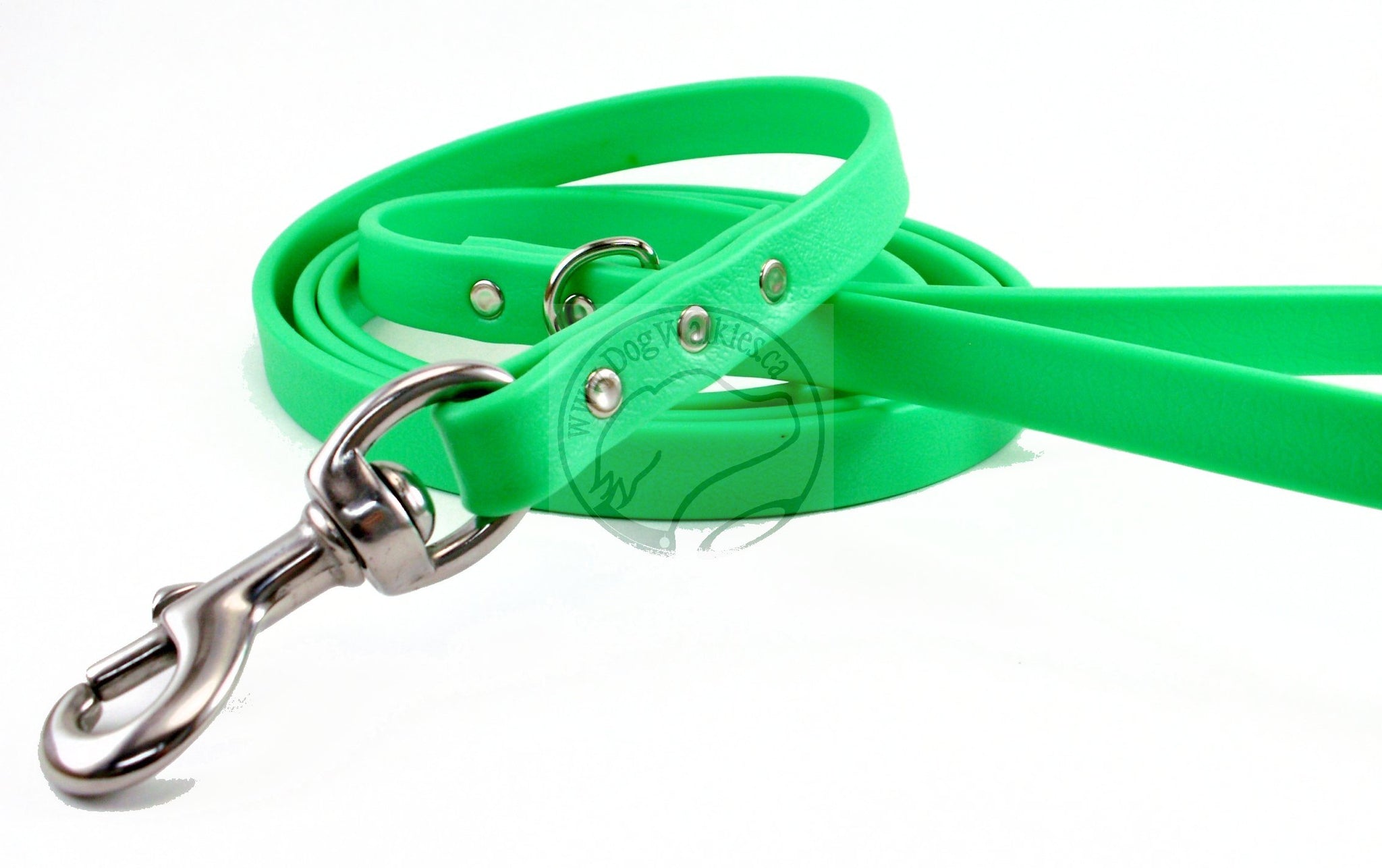 Neon Apple Green Biothane Dog Leash