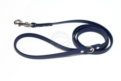 Navy Blue Biothane Dog Leash - Regular 16mm (5/8") width