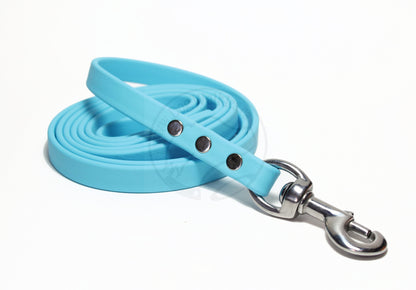 Frozen Blue Biothane Dog Leash - Regular 16mm (5/8") width