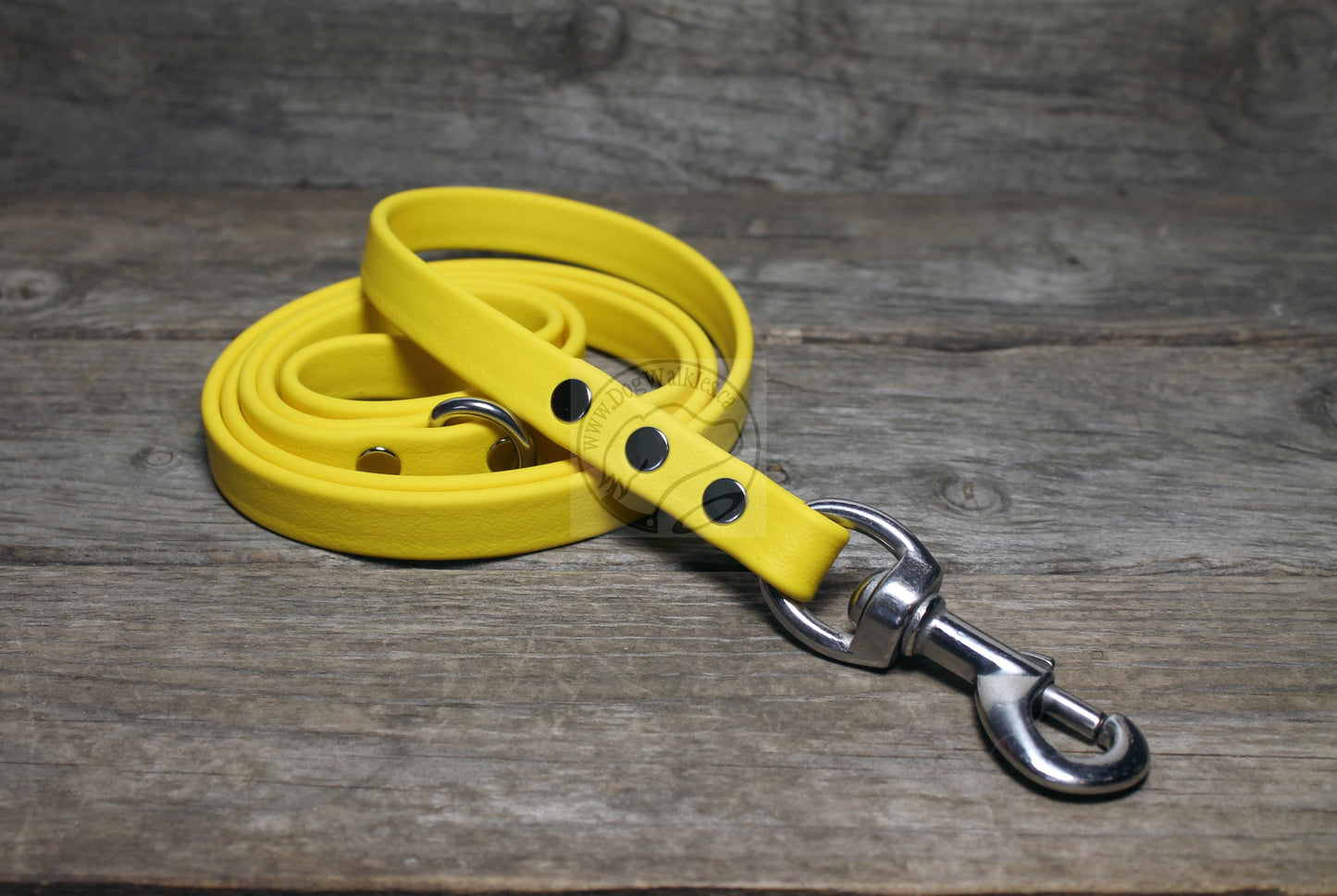 Sunflower Yellow Biothane Dog Leash - Regular 16mm (5/8") width