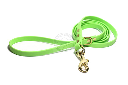 Lime Green Biothane Dog Leash - Regular 16mm (5/8") width