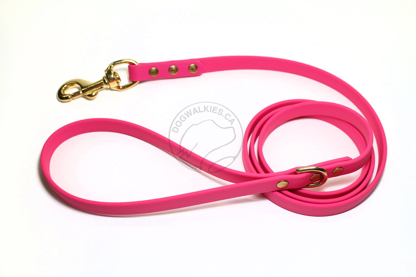 Fuchsia Pink Biothane Dog Leash - Regular 16mm (5/8") width
