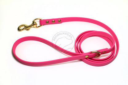 Fuchsia Pink Biothane Dog Leash - Regular 16mm (5/8") width