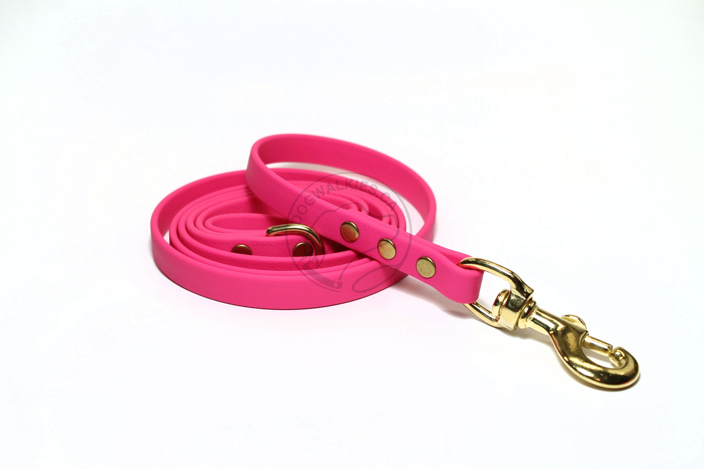 Fuchsia Pink Biothane Dog Leash - Regular 16mm (5/8") width