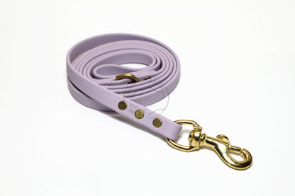 Lavender Purple Pastel Biothane Dog Leash - Regular 16mm (5/8") width