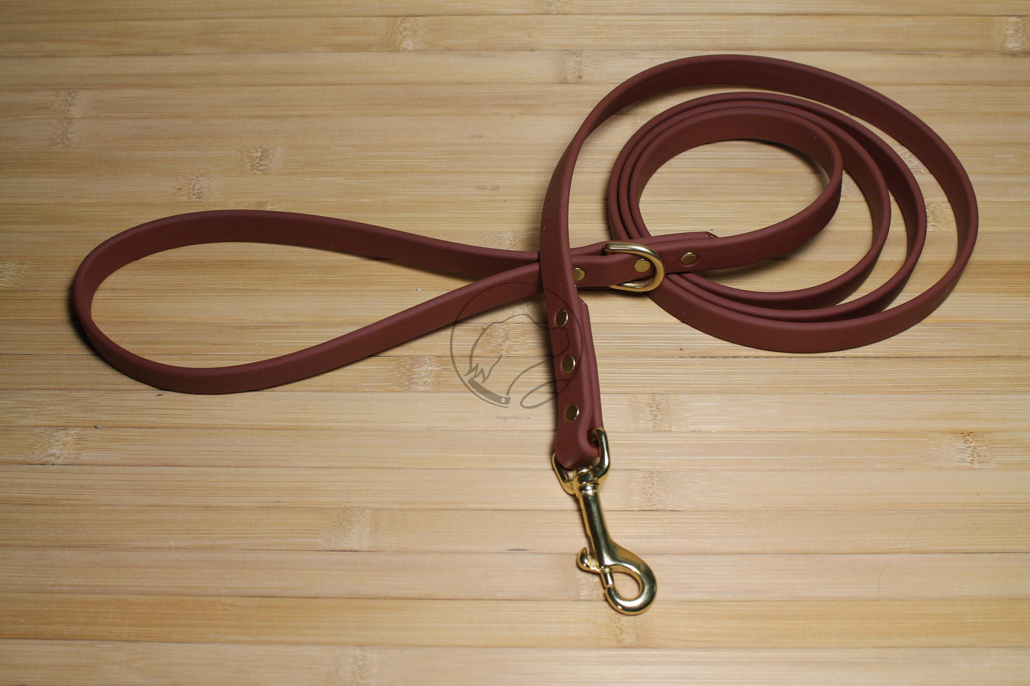 Milk Chocolate Brown Biothane Dog Leash - Regular 16mm (5/8") width