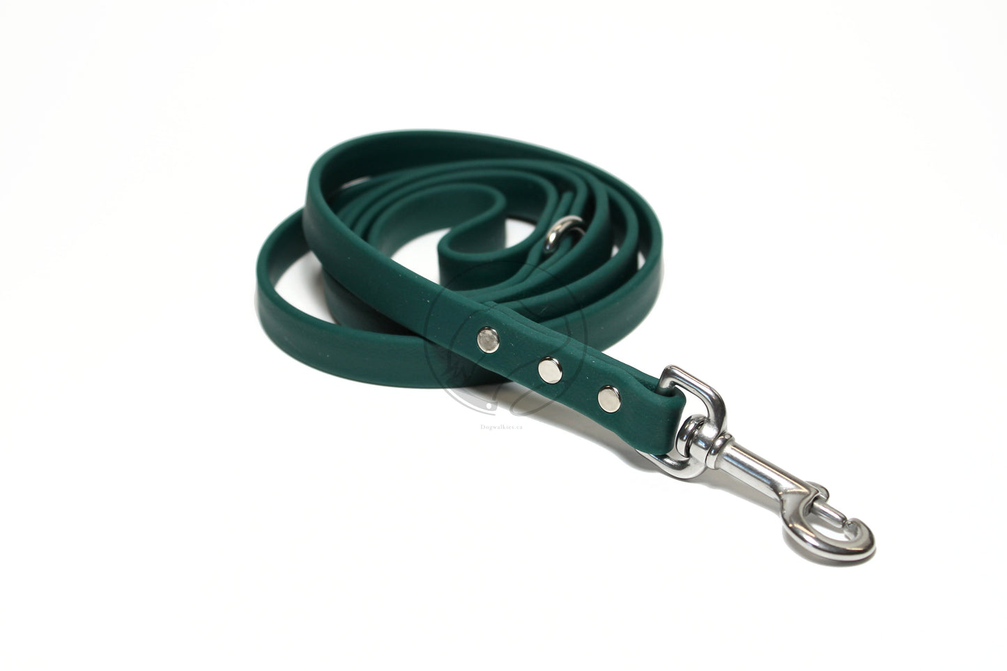 Pine Green Biothane Dog Leash - Regular 16mm (5/8") width