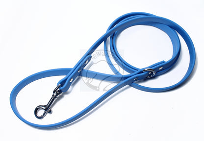 Caribbean Blue Biothane Dog Leash - Regular 16mm (5/8") width