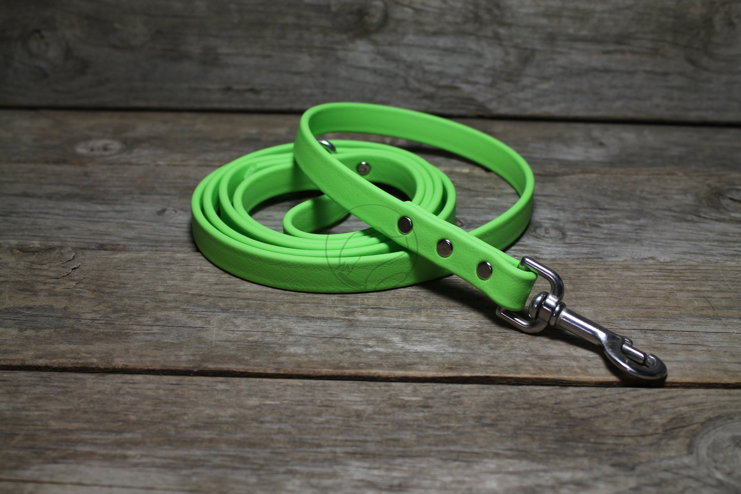 Lime Green Biothane Dog Leash - Regular 16mm (5/8") width