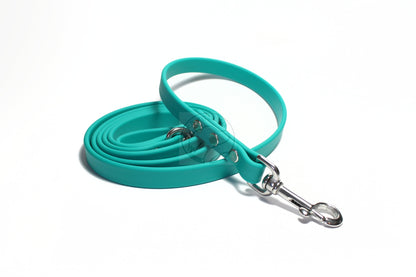 Teal Biothane Dog Leash - Regular 16mm (5/8") width
