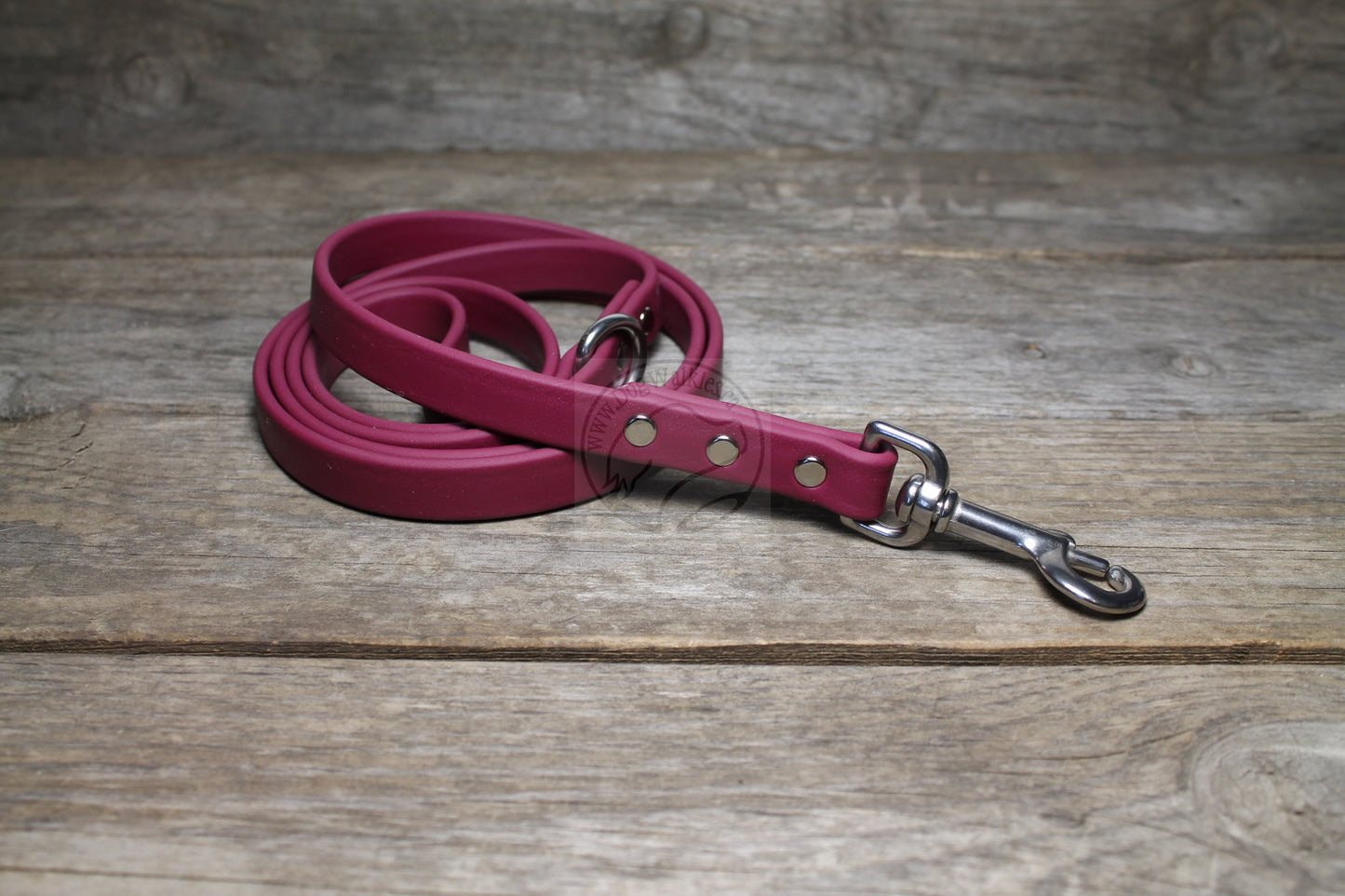 Wine Merlot Biothane Dog Leash - Regular 16mm (5/8") width