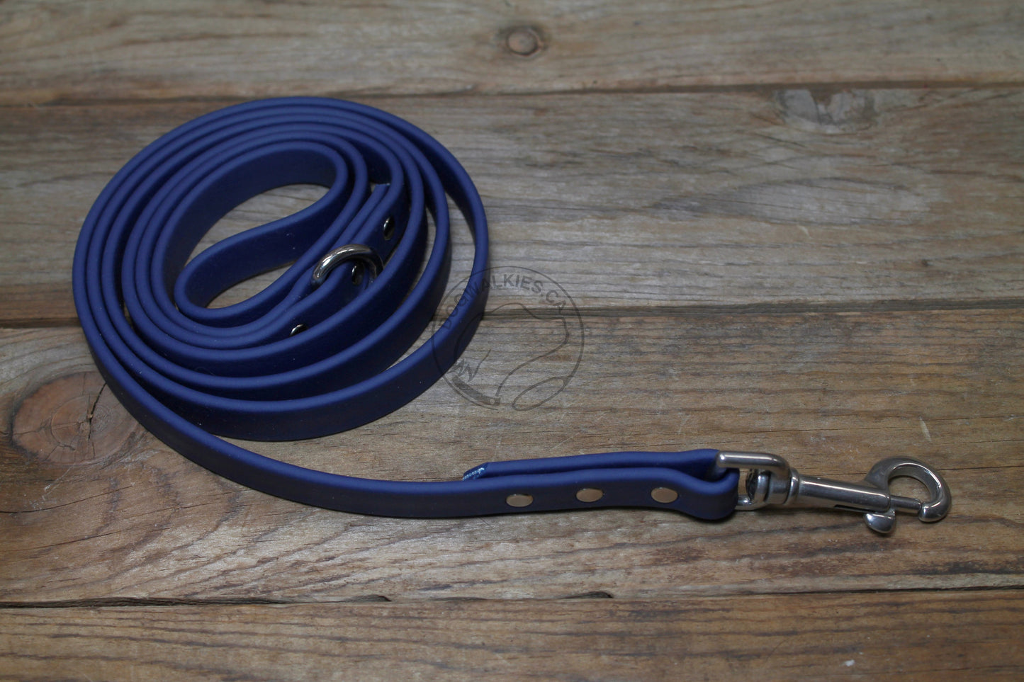 Navy Blue Biothane Dog Leash - Regular 16mm (5/8") width