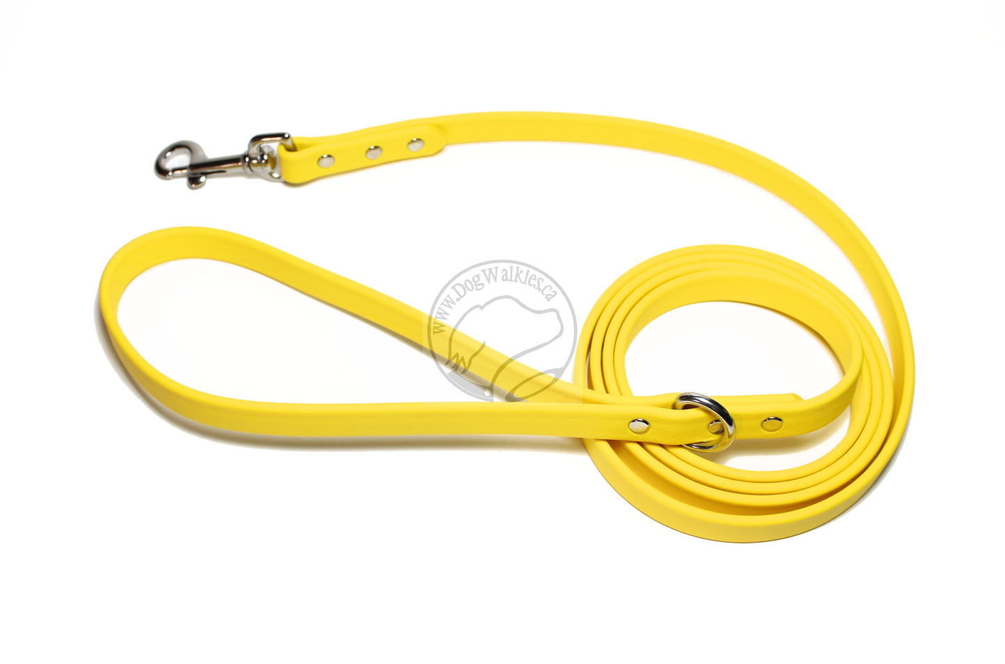 Sunflower Yellow Biothane Dog Leash - Regular 16mm (5/8") width
