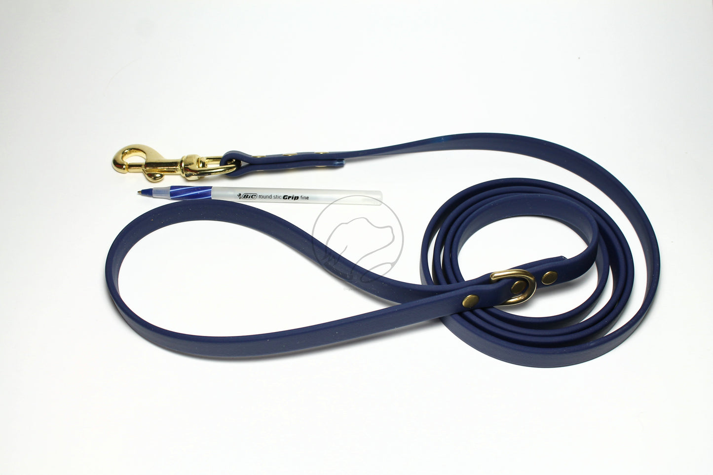Navy Blue Biothane Dog Leash - Regular 16mm (5/8") width