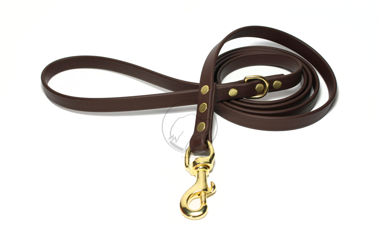 Dark Chocolate Brown Biothane Dog Leash - Regular 16mm (5/8") width