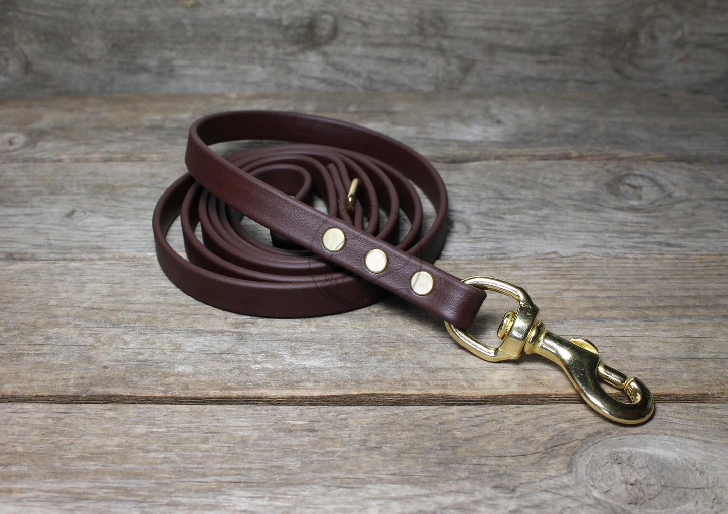Dark Chocolate Brown Biothane Dog Leash - Regular 16mm (5/8") width