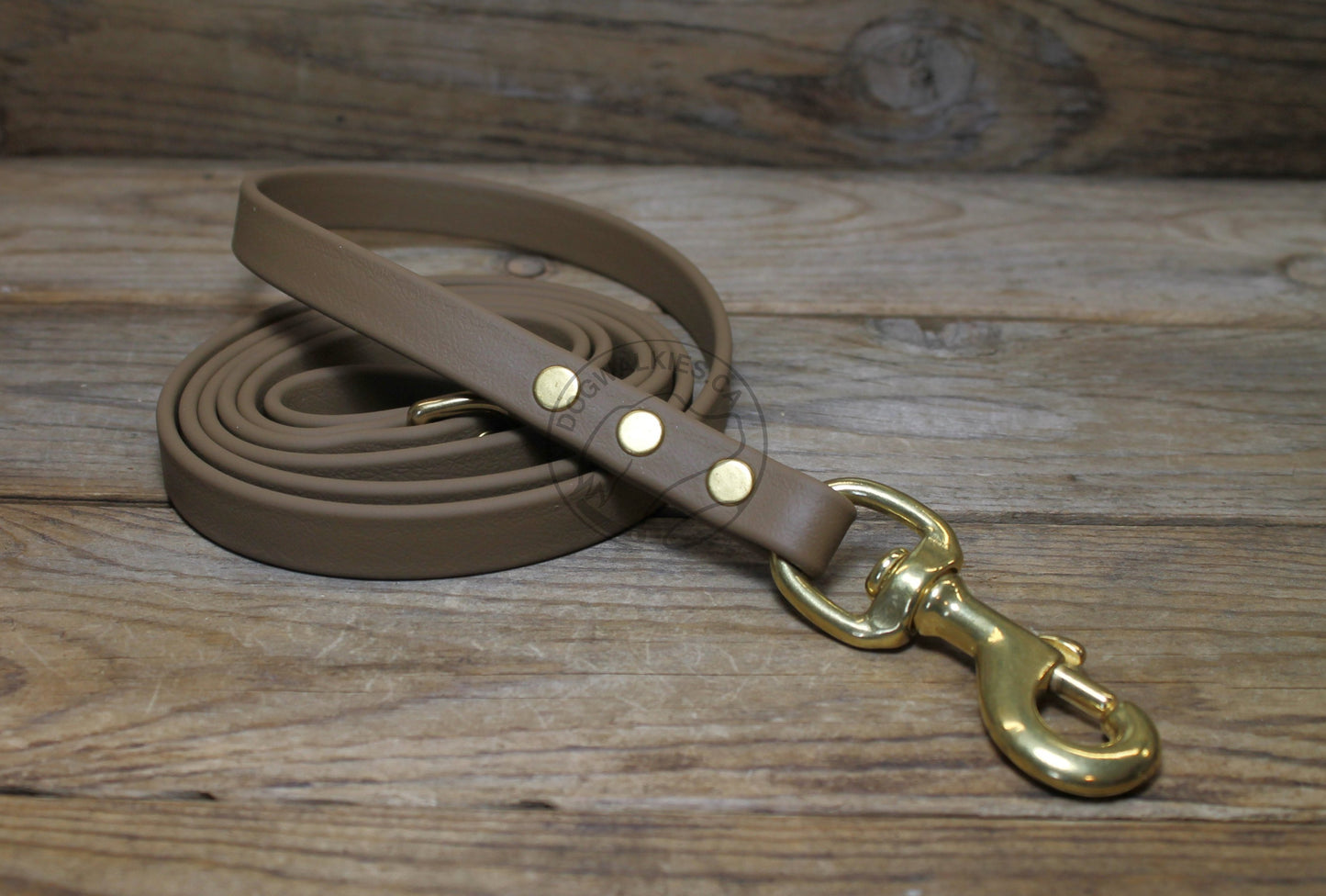 Coyote Tan Biothane Dog Leash - Regular 16mm (5/8") width
