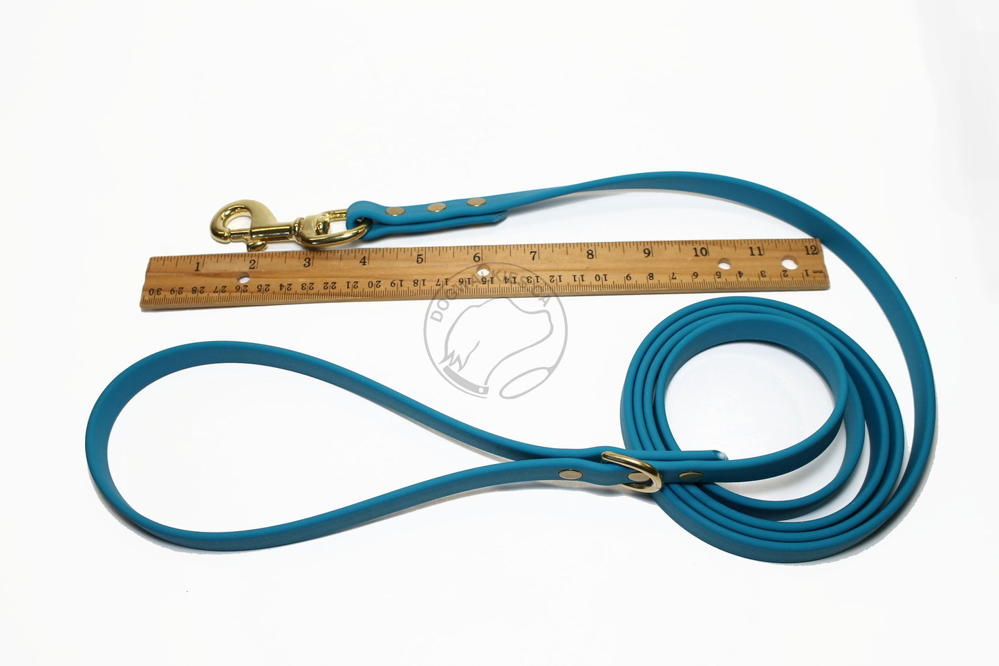 Oasis Blue Biothane Dog Leash - Regular 16mm (5/8") width