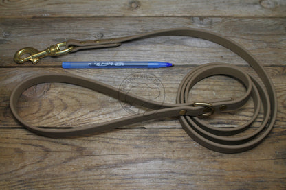 Coyote Tan Biothane Dog Leash - Regular 16mm (5/8") width