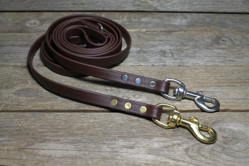 Dark Chocolate Brown Biothane Dog Leash