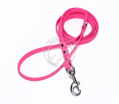 Fuchsia Pink Biothane Dog Leash - Regular 16mm (5/8") width
