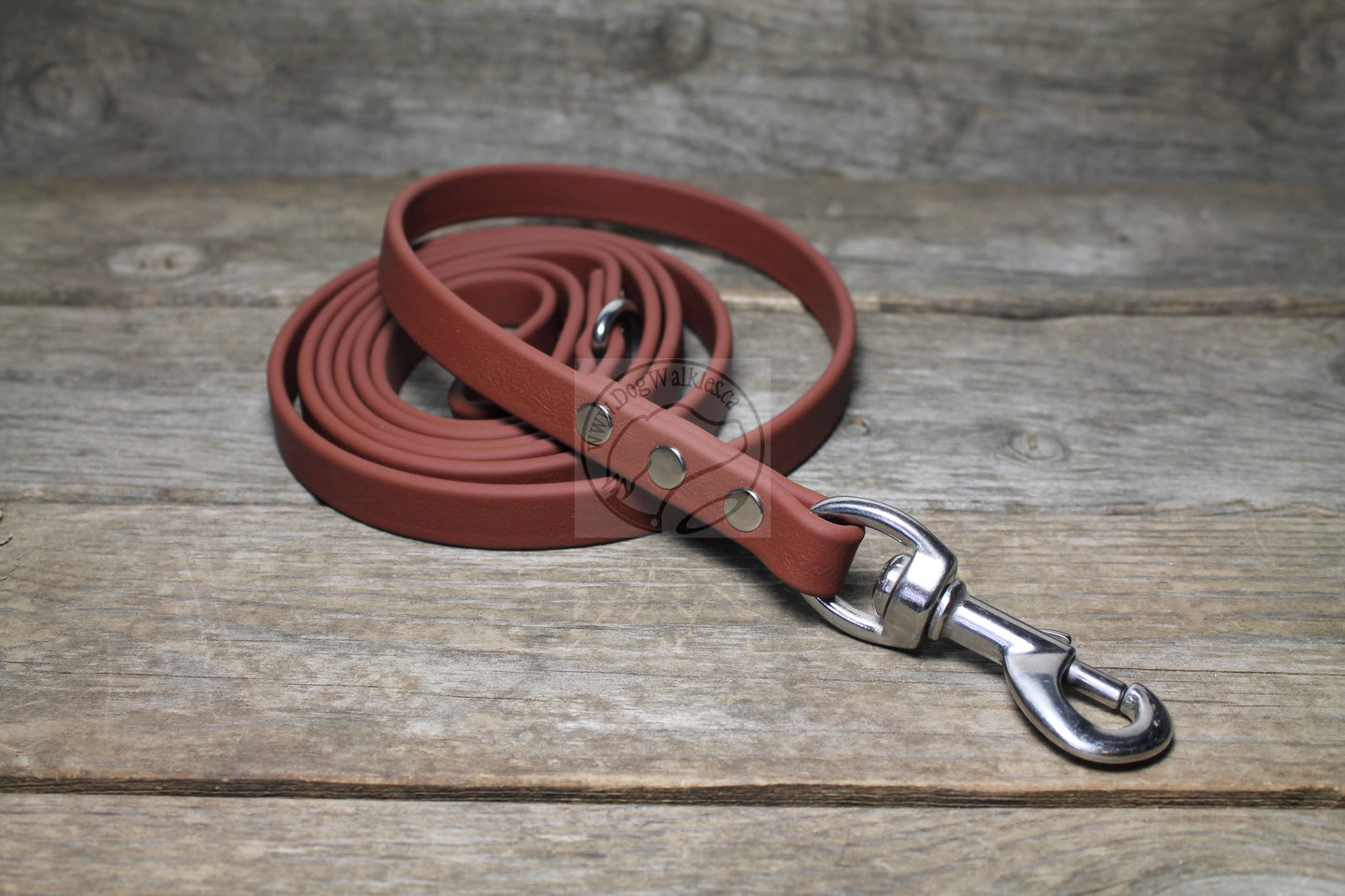 Milk Chocolate Brown Biothane Dog Leash - Regular 16mm (5/8") width
