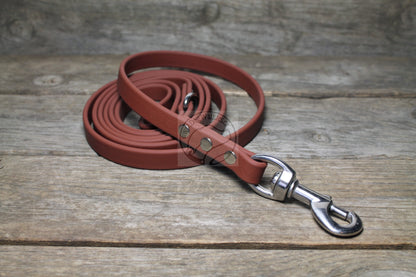 Milk Chocolate Brown Biothane Dog Leash - Regular 16mm (5/8") width