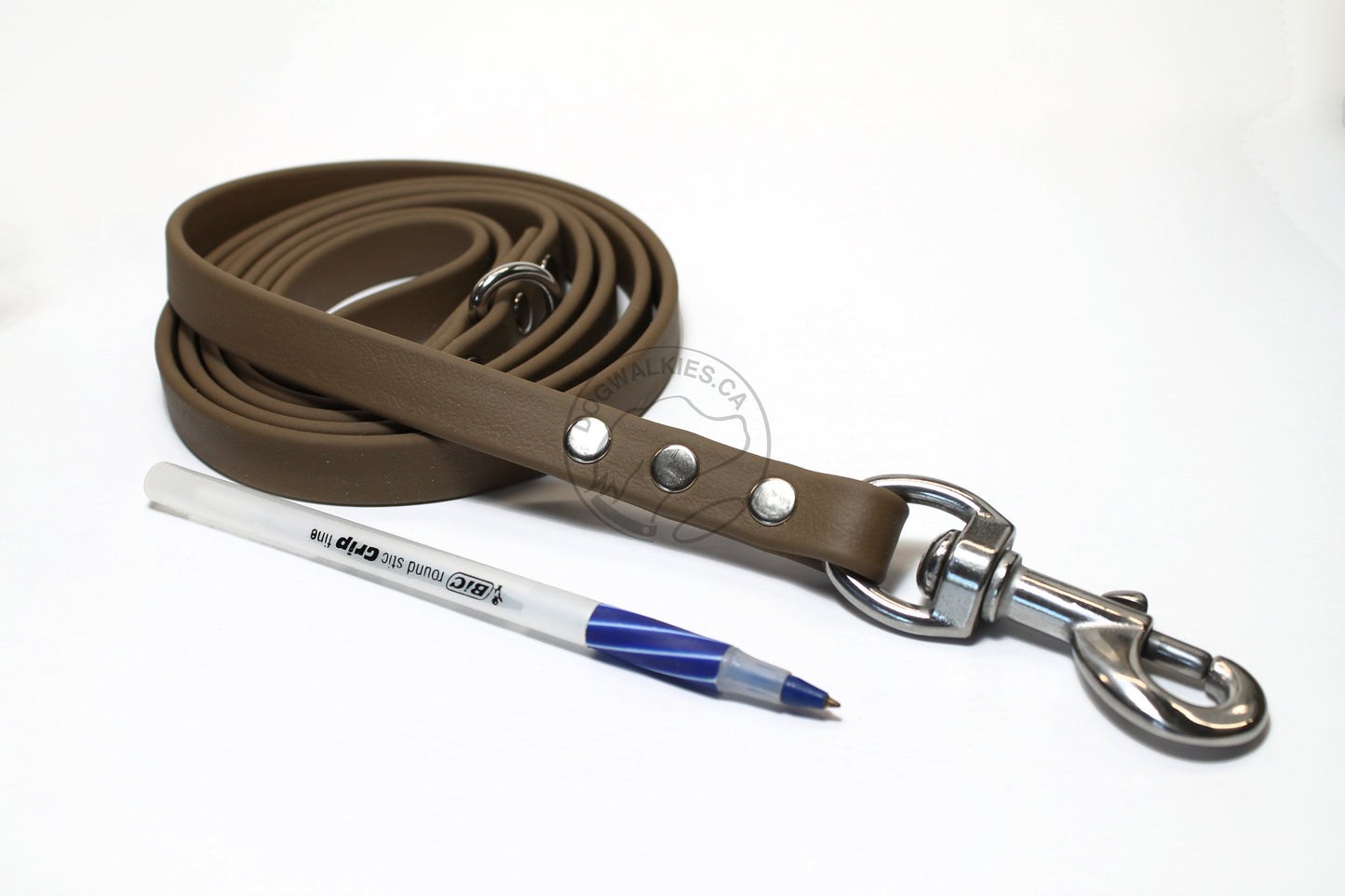 Coyote Tan Biothane Dog Leash - Regular 16mm (5/8") width