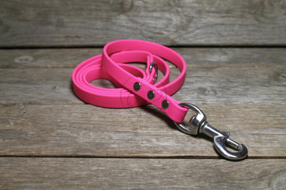 Fuchsia Pink Biothane Dog Leash - Regular 16mm (5/8") width