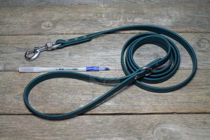 Pine Green Biothane Dog Leash - Regular 16mm (5/8") width